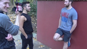 rawfuckboys: Cock worship from dark-haired stud