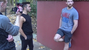 rawfuckboys: Cock worship from dark-haired stud