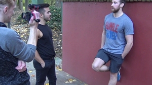 rawfuckboys: Cock worship from dark-haired stud