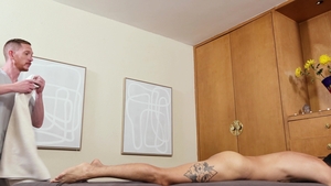 StickyRub: Handjob under the Table