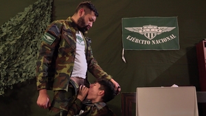 MilitaryDick: Cecil's Dominant Drive to Control Twink Ares