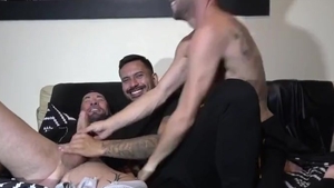 Jess Royan Is slammed By Pablo And Sebas Cortes In Paris