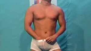 CHINESE MUSCLE man kinky underwear SHOW 03