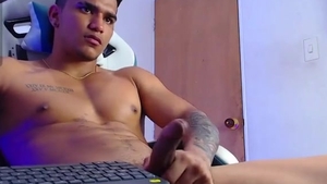 Camilo_contre21 Colombian man Jerking Cumshow