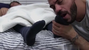 nasty Foot Sock Fetish And sperm flow