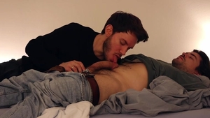 sucking And Licking My homosexual Roommate's rod And hairy Balls