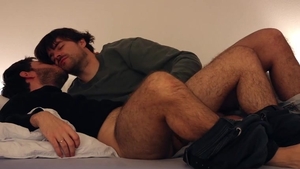 sucking And Licking My homosexual Roommate's rod And hairy Balls