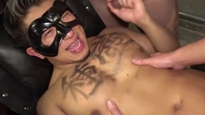 Japanese Muscle males gangbang 2