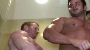 Muscles Enjoying A Shower