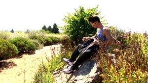 Next Door Male: Johnny's Trailside Tug in the Heat