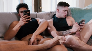 Jerk Buddies: Interracial Anal Fingering Fun