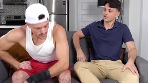 Jerk Buddies: Bareback with a Brunette Tutor