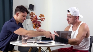 Jerk Buddies: Bareback with a Brunette Tutor