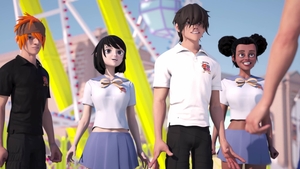 Hentai Sex School: Threesome Thrills on Break