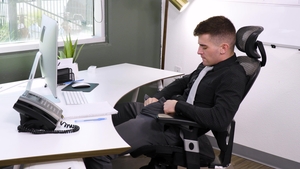 Caught Fapping: Big Dick Executive Takes Control