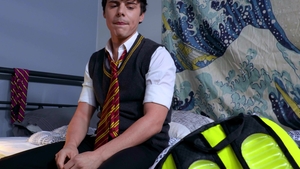 Caught Fapping: Blonde Barebackers' Blowjob Fun