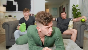 Men: Jock's Game Night Turns into Wet Frot