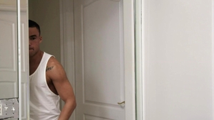 Noir Male: Black Doggy Style with Tattoos