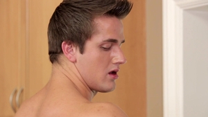 Next Door Male: Stud's Morning Load on Tanned Stomach