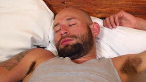 Boy eager for daddy's uncut gift