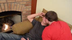 Dylan Lucas: Fireside Frottage with Logan & Alexander