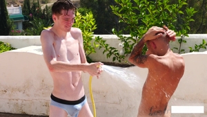 Southern Strokes: A Shower of Cum from David & Noah