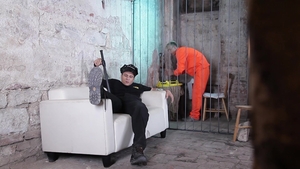 Blond-Boy Prisoner's Deep-Throat Encounter