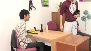 Facial Cumshots from Twink Job Interview