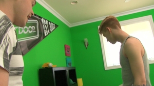 Next Door Twink: Troublemaker Tamed by Stepbro's Dick