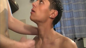 Dark-Haired Enrico Fucks Blond Brad in the Kitchen