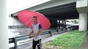 Latin Leche: Pleasing the Pouty Boy's Hole in Pouring Rain