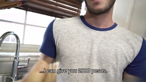 Latin Leche: Pleasing the Pouty Boy's Hole in Pouring Rain