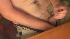 Next Door Male: Burger Joint Boy Delivers A Load