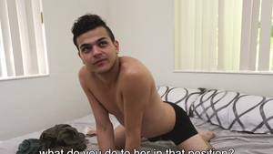 Latin Leche: Tatted Teen: Fingers and Fucks His Way