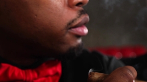 Noir Male: Gagging on the Big Black Cock