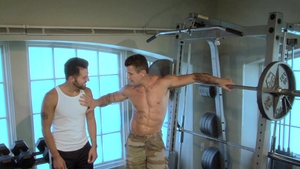 Fetish Force: Muscular Ass Prepping for Dual Dildo Action