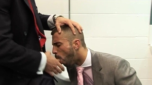 menatplay: Pee and Pounding from Frustrated Alec on Damien