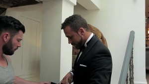 menatplay: Post-Ball Pounding Between Two Gowns