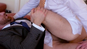 menatplay: Hairy Hole Tonguing by JP Dubois