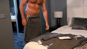 menatplay: A Shower Prepares Dani Robles for Xavi's Return