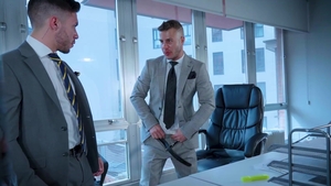 menatplay: Tight Pants Ripped Wide Open at Important Meeting