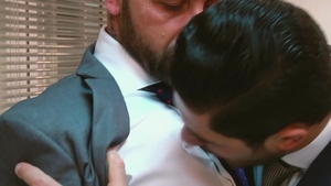 menatplay: Eager White-Collar Tops Get Wild