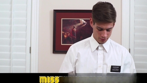 Missionary Boys: Dick-Stroking on Nelson's Desk
