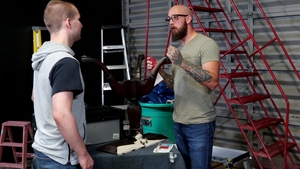 Family Creep: Young Jocks Get Rough and Raw at Shop