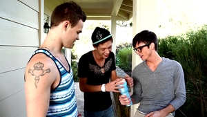 Next Door Twink: Licking Joey While Luke Watches