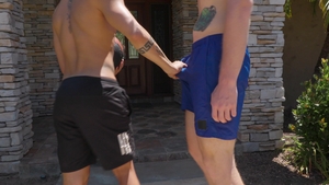 Next Door Taboo: Black & Ginger Twinks Share A Load