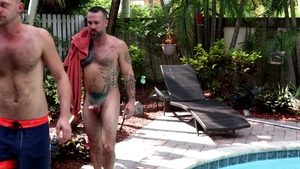 Bearback: Chandler Scott: Pool Cleaning Fun
