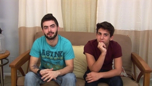 Circle Jerk Boys: Draining His Cum-Filled Balls