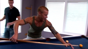 Next Door Buddies: Cue Stick Meets a Hard Cock