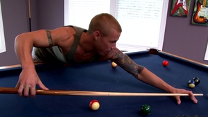 Next Door Buddies: Cue Stick Meets a Hard Cock